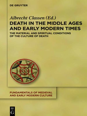 cover image of Death in the Middle Ages and Early Modern Times
